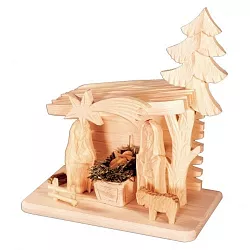 Dřevěný betlém - v.26cm