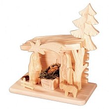 Dřevěný betlém - v.26cm