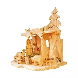 Dřevěný betlém - v.35cm