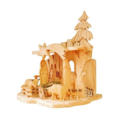 Dřevěný betlém - v.35cm