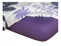 Prostěradlo jersey 200x220 - Purpur