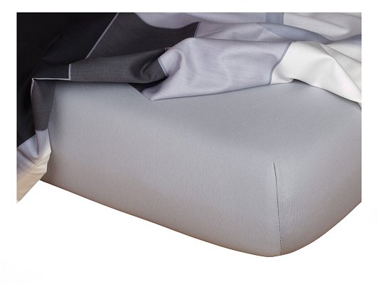 Prostěradlo jersey 180x200cm - Šedá