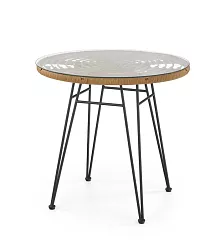 Zahradní stolek 79x76cm - Přírodní 