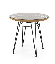 Zahradní stolek 79x76cm - Přírodní 