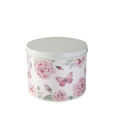 Šperkovnice s růžemi 15x14cm - Bílá