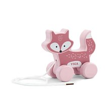 Dřevěná tahací hračka - Liška