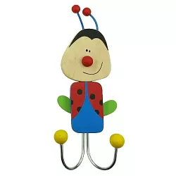 Dřevěný dětský věšák - Beruška