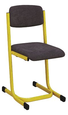 Učitelská židle LAVA čalouněná - Žlutá