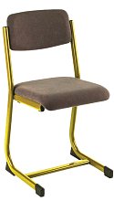 Učitelská židle SOKRATES čalouněná - Žlutá