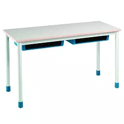 Dvoumístná školní lavice - v. 82 cm