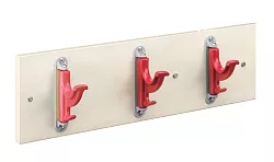 3 místný nástěnný otočný háček na oděvy - Žlutá