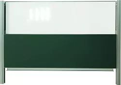 Pylónová tabule DOUBLE D, dvě tabule bez křídel za sebou, 2x 400x100 cm