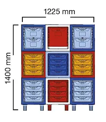 Kompletní složená sestava 3x3