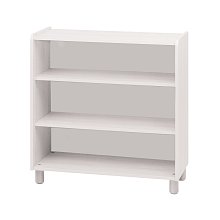 Úložný prostor s otevřenými policemi - Bílá