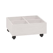 Vozík na knihy - Bílá