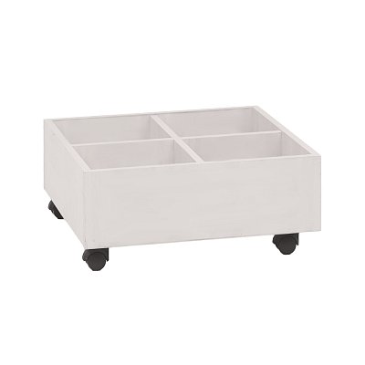 Vozík na knihy - Bílá