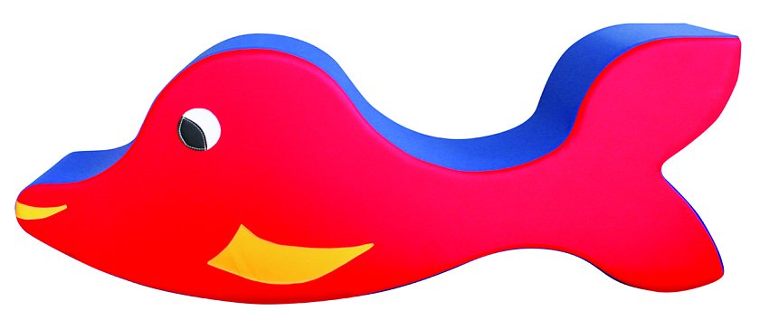 Motorická hračka - Houpací ryba - Červená