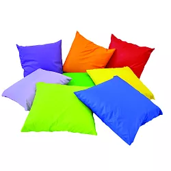 Sada 8 ks barevných polštářů 42x42 cm