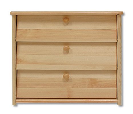 Botník s výklopnými zásuvkami z masivní borovice 62x40x63cm - Borovice