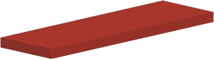 Police rovná 80x25x3,6cm - Marmara blue