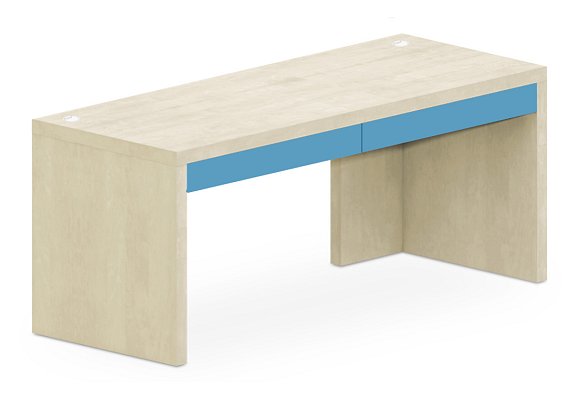 Psací stůl se zásuvkami 180x70cm - Bára - Marmara blue