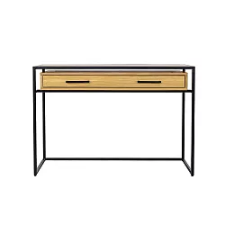 Toaletní stolek LT370 kombinovaný z masivního přírodního dubu 120x42x81cm - Dub medový