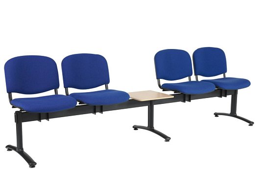 Čtyřmístná lavice se stolkem - 1125 TN + tavo - Černo-modrá