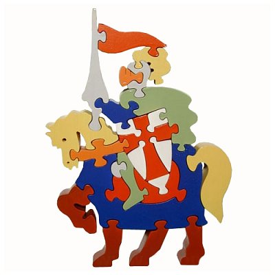 Dřevěné puzzle - Rytíř