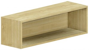 Horní skříňka otevřená 100x30x30cm - Bílá