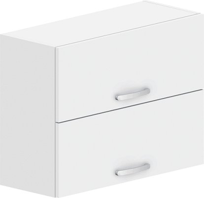 Horní skříňka s výklopnými dveřmi 100x32x60cm - Bílá