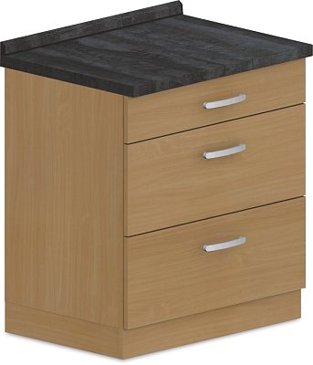 Spodní skříňka zásuvková 60x60x90cm - Wenge