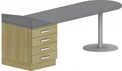 Vyšetřovací lehátko 195x60x60cm - Wenge