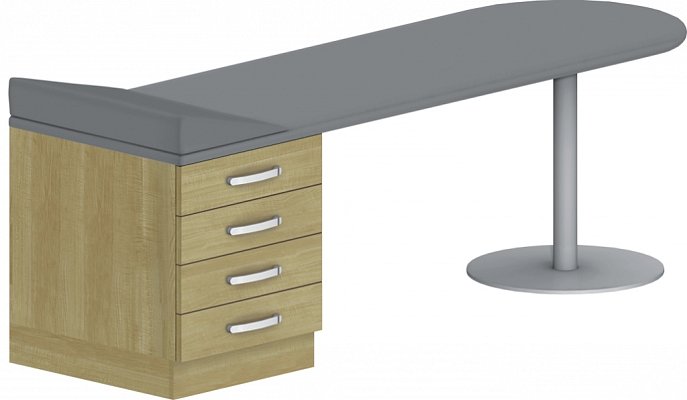 Vyšetřovací lehátko 195x60x60cm - Wenge