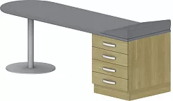 Vyšetřovací lehátko 195x60x60cm - Wenge