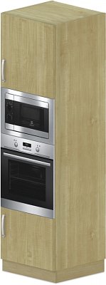 Vysoká skříň vestavná kombi 60x60x210cm - Wenge