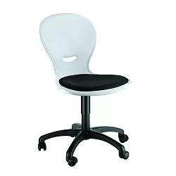 Židle NEWS polstrovaná otočná židle - v. 46 cm - Žlutá