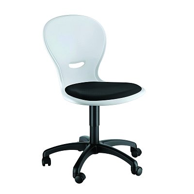 Židle NEWS polstrovaná otočná židle - v. 38 cm - Bílá