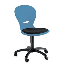 Židle NEWS polstrovaná otočná židle - v. 38 cm - Světle modrá