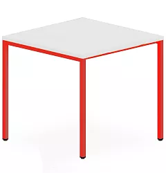 Jídelní stůl 90x100x75 cm - Oranžová/Javor