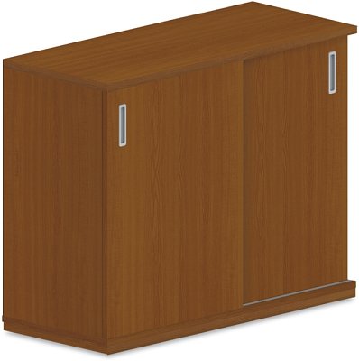 Stolová skříň s posuvnými dveřmi 100x42x75cm - Wenge