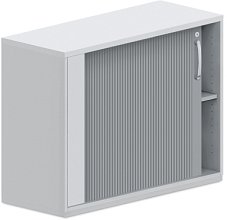 Stolová skříň s roletou 100x42x75cm - Bílá