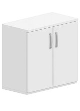 Stolová skříň s dvířky 80x42x75cm - Bílá