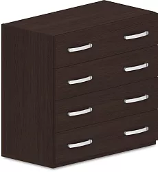 Skříň policová, zásuvky 80x42x75cm - Wenge