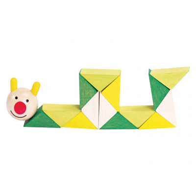 Dřevěný skladací had - Šnek