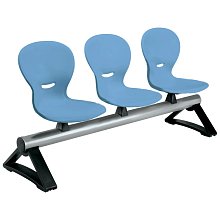 Lavice NEWS 3 místná - Světle modrá