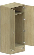 Šatní skříň se zásuvkou 90x62x205cm - Buk bílý