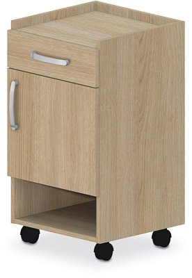 Noční stolek 45x45x82cm - Buk bílý