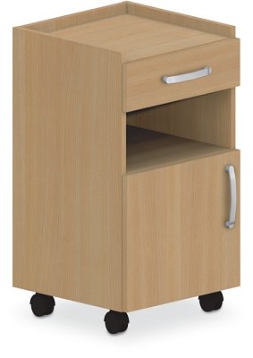 Noční stolek 45x45x82cm - Buk bílý