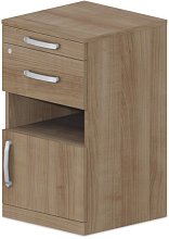 Noční stolek 45x45x77cm - Buk bílý