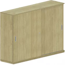 Skříň s posuvnými dveřmi 160x40x110cm - Wenge